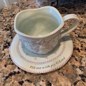 Scripture Tea Cup with Saucer